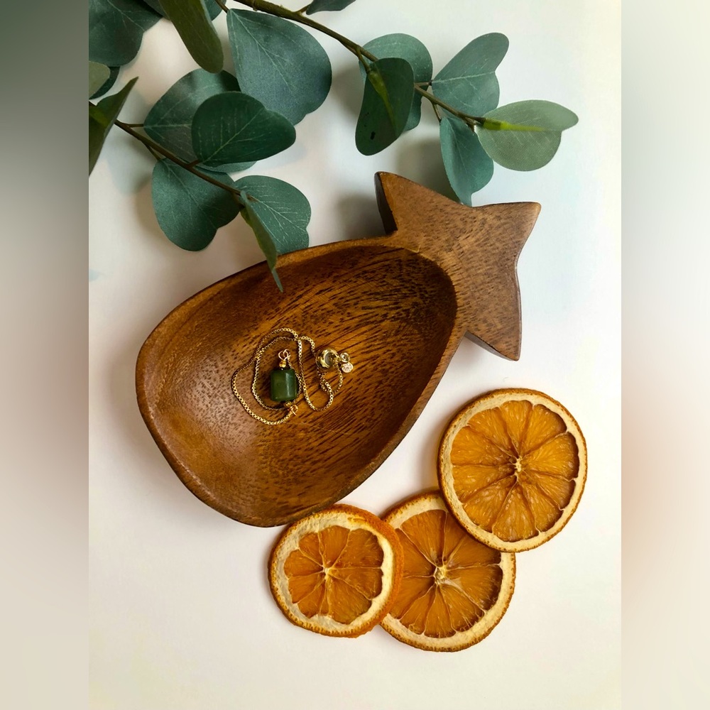 Vintage Hand-carved Pineapple Trinket Dish Catchall